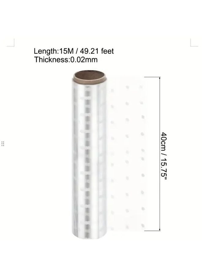 ورق تغليف سيلوفان منقط 15.75 × 1181.1 بوصة - لفافة ورق تغليف هدايا مزخرف ومتين - Image 4